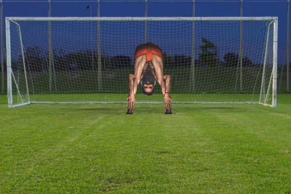 ram dev funny asana
